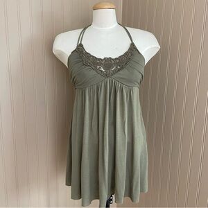 Ann Christine Boho Y2K Super Soft Halter Top Women’s Size Small